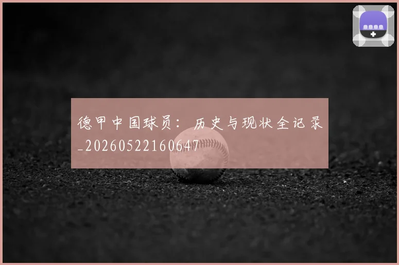 德甲中国球员：历史与现状全记录_20260522160647